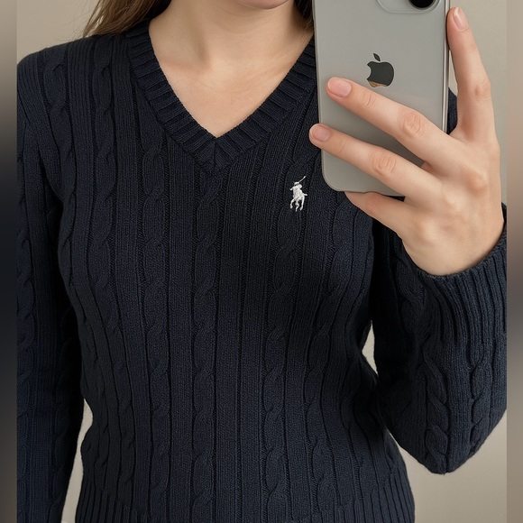 Ralph Lauren Sweaters - Ralph Lauren Women's V-Neck black Sweater